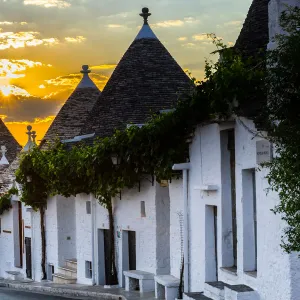 The sunrise at Alberobello