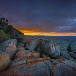 Sunrise at Blue Rocks on Flinders Island, Bass Strait, Tasmania