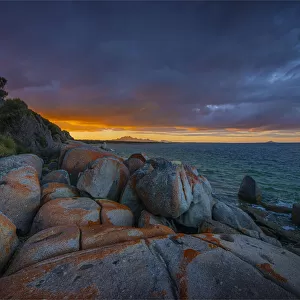 Sunrise at Blue Rocks on Flinders Island, Bass Strait, Tasmania