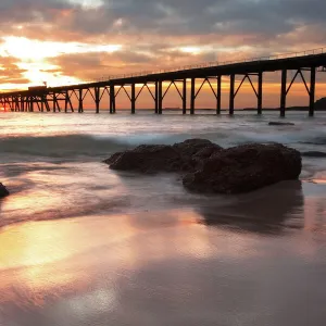 Sunrise at Catherine Hill Bay beach