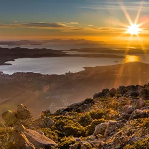 Sunrise over Hobart, Tasmania