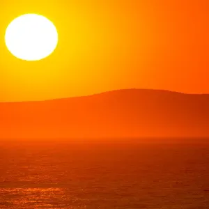 Sunrise over the ocean. Sleaford Bay. Australia Sunrise over the ocean. Sleaford Bay. Australia