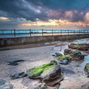 Sunrise over the rock pool