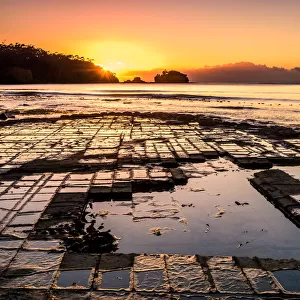 Sunrise at Tessellated Pavement at Tasman Peninsula, Tasmania
