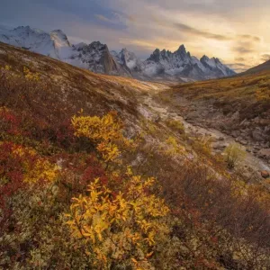 Sunrise at Tombstone Mountain