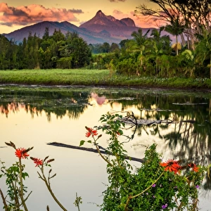 Sunrise at Tweed River and Mount Warning