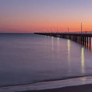 Sunrise at the Urangan Pier in Hervey Bay