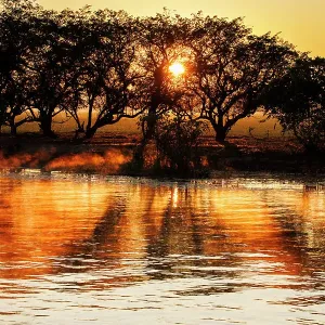 Sunrise over water