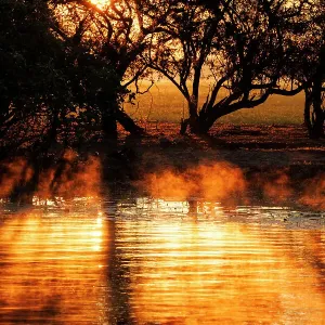 Sunrise over water