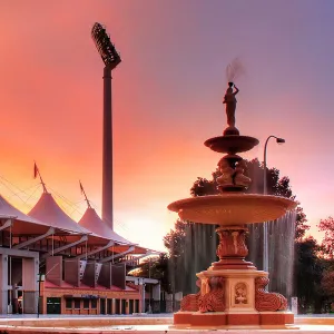 Sunset at Adelaide Oval Prior to Redevelopment, South Australia