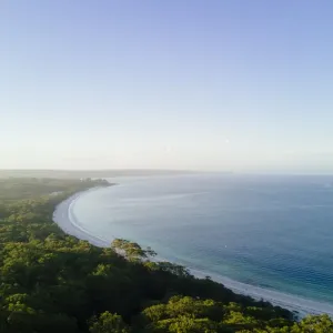 Sunset aerial view of sea and landscape, Jervis Bay, Australia Sunset aerial view of sea and landscape, Jervis Bay, Australia