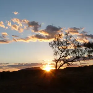 Sunset in Alice Springs, Australia Sunset in Alice Springs, Australia