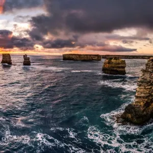 Sunset at Bay of Islands, Great Ocean Road, Victoria Sunset at Bay of Islands, Great Ocean Road, Victoria