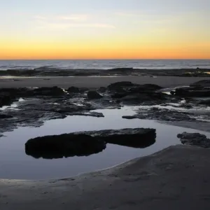 Sunset on the beach in Broome, Australia Sunset on the beach in Broome, Australia