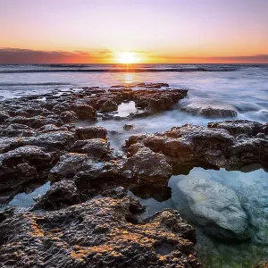 Sunset at Blanche Point, Maslin Beach, Onkaparinga, Fleurieu Peninsula, Adelaide, South Australia Sunset at Blanche Point, Maslin Beach, Onkaparinga, Fleurieu Peninsula, Adelaide, South Australia
