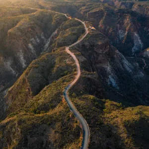 Sunset over Charles Knife Canyon in Cape Range National Park Exmouth