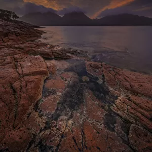 Sunset colours in the Freycinet National Park, East coast of Tasmania