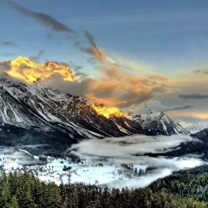 Sunset on the Dolomites