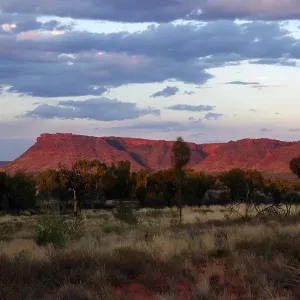 Sunset over George Gill Range near Kings Canyon, Watarrka National Park, Northern Territory, Australia
