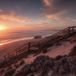 Sunset on the horizon