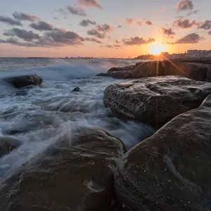 Sunset at Kings Beach, Queensland, Australia