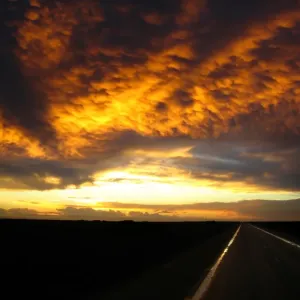 Sunset on the Nullabor