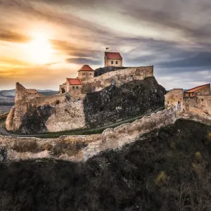 Sunset Over Rupea Citadel, A Haven from the Past