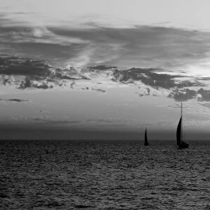 sunset sailing