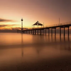 Sunset View of Brighton Jetty, Adelaide, South Australia Sunset View of Brighton Jetty, Adelaide, South Australia