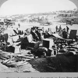 Supplies At Anzac Cove during the Gallipoli Campaign