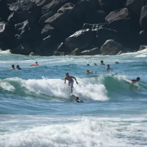 Surfing the waves Surfing the waves