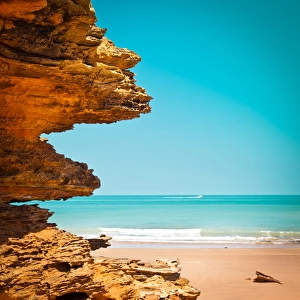 Surreal rock formation in broome