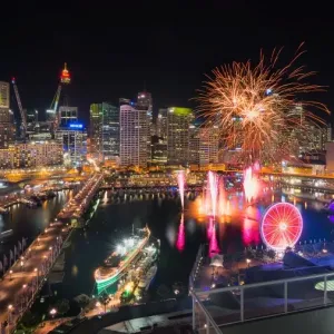 Sydney City and Darling Harbour Print
