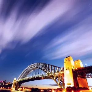 Sydney Harbor Bridge at night
