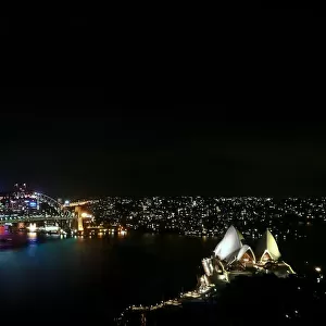 Sydney Harbor at night