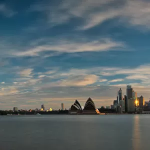 Sydney Harbour Sunset Panorama