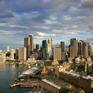 Sydney skyline with Circular Quay in foreground Sydney skyline with Circular Quay in foreground
