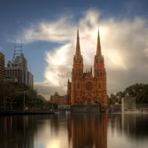 Sydney St Marys Cathedral reflection