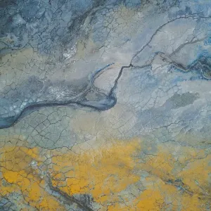 Tailings in a gold mine photographed by drone, Kalgoorlie, Western Australia Tailings in a gold mine photographed by drone, Kalgoorlie, Western Australia