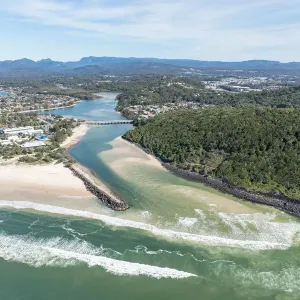 Tallebudgera Creek, Gold Coast Aerial Tallebudgera Creek, Gold Coast Aerial