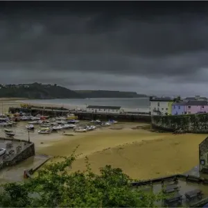 Tenby coastline, Pembrokeshire, Wales, United Kingdom