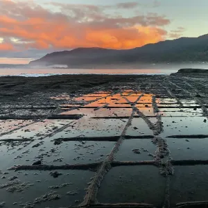 Tessellated Pavement at sunset Tessellated Pavement at sunset