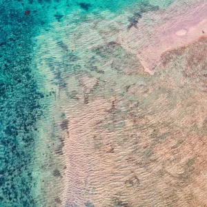 Dingo Beach Drone Texture Print