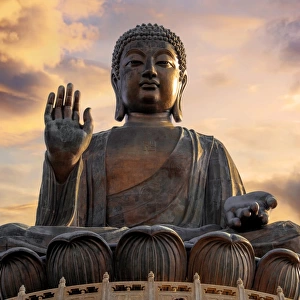 Tian Tan Buddha (Big Buddha) at Ngong Ping, Lantau Island, Hong Kong, China