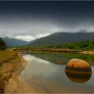 Tidal river estuary, Wilsons Promontory national park, Victoria, Australia Tidal river estuary, Wilsons Promontory national park, Victoria, Australia