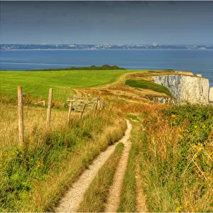 The track along the coastline towards Old Harry Rocks, Dorset, England, United Kingdom