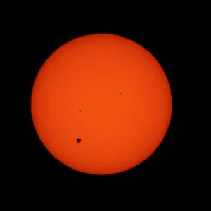 Print of Venus across the Sun's face, taken in Townsville