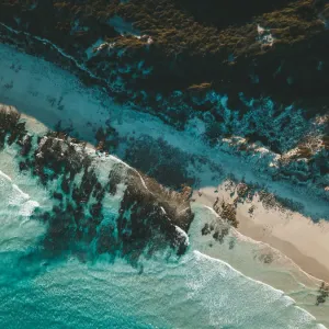 Twilight Beach Aerial Print