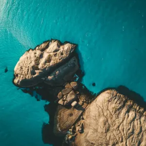 Twilight Cove Print: Aerial View of Esperance Beach