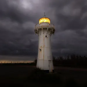 Ulladulla lighthouse on a stormy evening